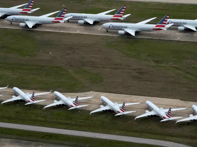 parked planes