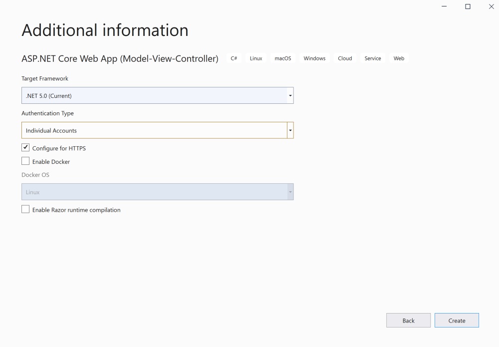 EF Core 5.0 select authentication